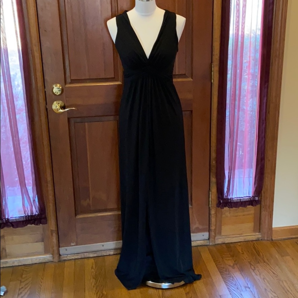 WHBM Dramatic & Sexy Black Maxi Gown